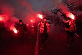 Protests Against New Austerity Measures in France - Paris