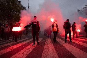 Protests Against New Austerity Measures in France - Paris