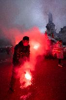 Protests Against New Austerity Measures in France - Paris