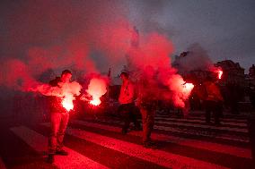 Protests Against New Austerity Measures in France - Paris