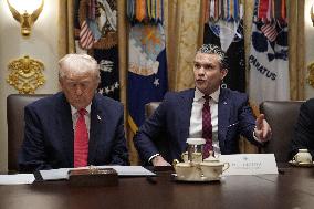 Trump Holds a Cabinet Meeting - Washington, DC