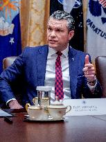 Trump Holds a Cabinet Meeting - Washington, DC