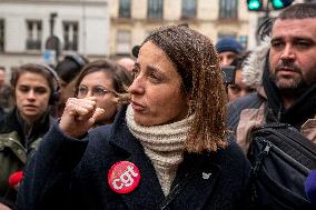 Protests Against New Austerity Measures in France - Paris