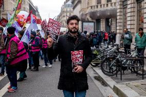 Protests Against New Austerity Measures in France - Paris