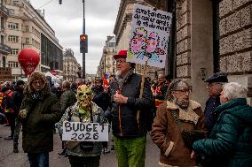 Protests Against New Austerity Measures in France - Paris