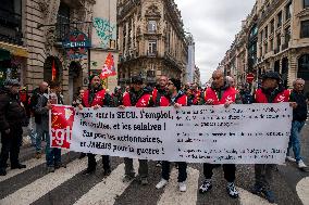 Protests Against New Austerity Measures in France - Paris