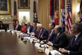 Trump Holds a Cabinet Meeting - Washington, DC