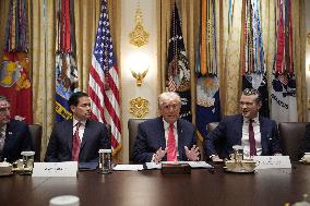 Trump Holds a Cabinet Meeting - Washington, DC