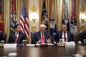 Trump Holds a Cabinet Meeting - Washington, DC