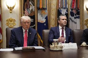 Trump Holds a Cabinet Meeting - Washington, DC