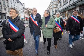 Protests Against New Austerity Measures in France - Paris