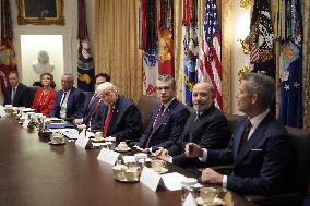 Trump Holds a Cabinet Meeting - Washington, DC