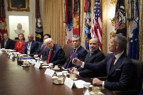 Trump Holds a Cabinet Meeting - Washington, DC