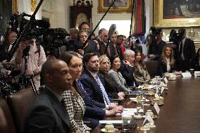 Trump Holds a Cabinet Meeting - Washington, DC