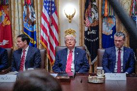 Trump Holds a Cabinet Meeting - Washington, DC