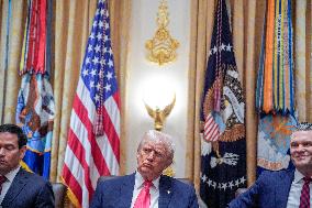 Trump Holds a Cabinet Meeting - Washington, DC