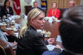 Trump Holds a Cabinet Meeting - Washington, DC