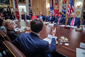 Trump Holds a Cabinet Meeting - Washington, DC