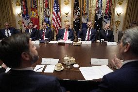 Trump Holds a Cabinet Meeting - Washington, DC