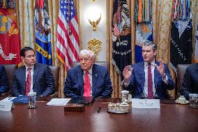 Trump Holds a Cabinet Meeting - Washington, DC
