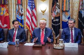 Trump Holds a Cabinet Meeting - Washington, DC
