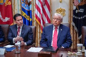 Trump Holds a Cabinet Meeting - Washington, DC