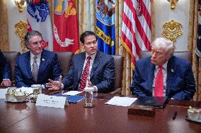 Trump Holds a Cabinet Meeting - Washington, DC