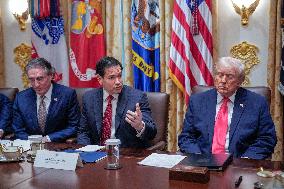 Trump Holds a Cabinet Meeting - Washington, DC