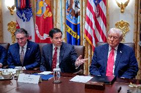 Trump Holds a Cabinet Meeting - Washington, DC