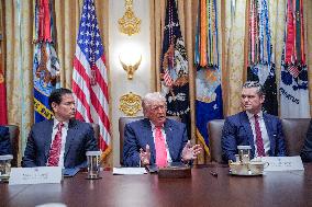 Trump Holds a Cabinet Meeting - Washington, DC