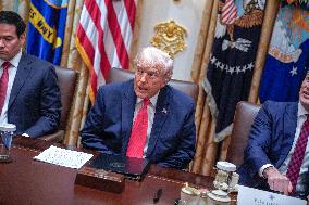 Trump Holds a Cabinet Meeting - Washington, DC