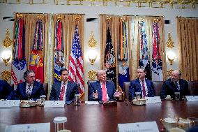 Trump Holds a Cabinet Meeting - Washington, DC