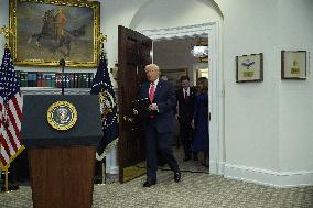 Trump Makes an Announcement About Trump Accounts - Washington, DC