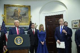 Trump Makes an Announcement About Trump Accounts - Washington, DC