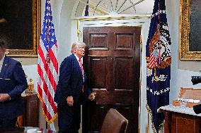 Trump Holds a Cabinet Meeting - Washington, DC