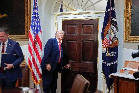 Trump Holds a Cabinet Meeting - Washington, DC