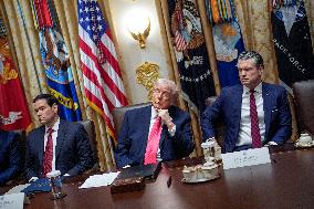 Trump Holds a Cabinet Meeting - Washington, DC