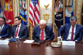 Trump Holds a Cabinet Meeting - Washington, DC