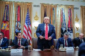 Trump Holds a Cabinet Meeting - Washington, DC