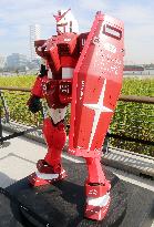 Rednote x Bandai Gundam Co-branded Red-painted Robot Mode