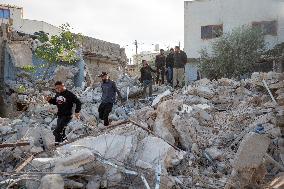 Nablus Home Destroyed In Israeli Raid - West Bank