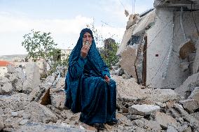 Nablus Home Destroyed In Israeli Raid - West Bank