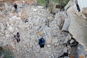 Nablus Home Destroyed In Israeli Raid - West Bank