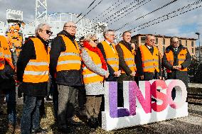 Visit of the LGV Toulouse - Bordeaux Site - Saint-Jory