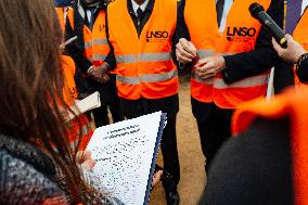 Visit of the LGV Toulouse - Bordeaux Site - Saint-Jory