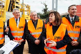 Visit of the LGV Toulouse - Bordeaux Site - Saint-Jory