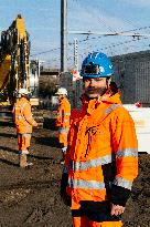 Visit of the LGV Toulouse - Bordeaux Site - Saint-Jory