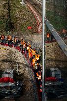 Visit of the LGV Toulouse - Bordeaux Site - Saint-Jory