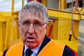 Visit of the LGV Toulouse - Bordeaux Site - Saint-Jory