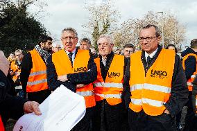 Visit of the LGV Toulouse - Bordeaux Site - Saint-Jory